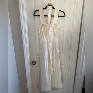 Anthropologie Cream Strapless Dress